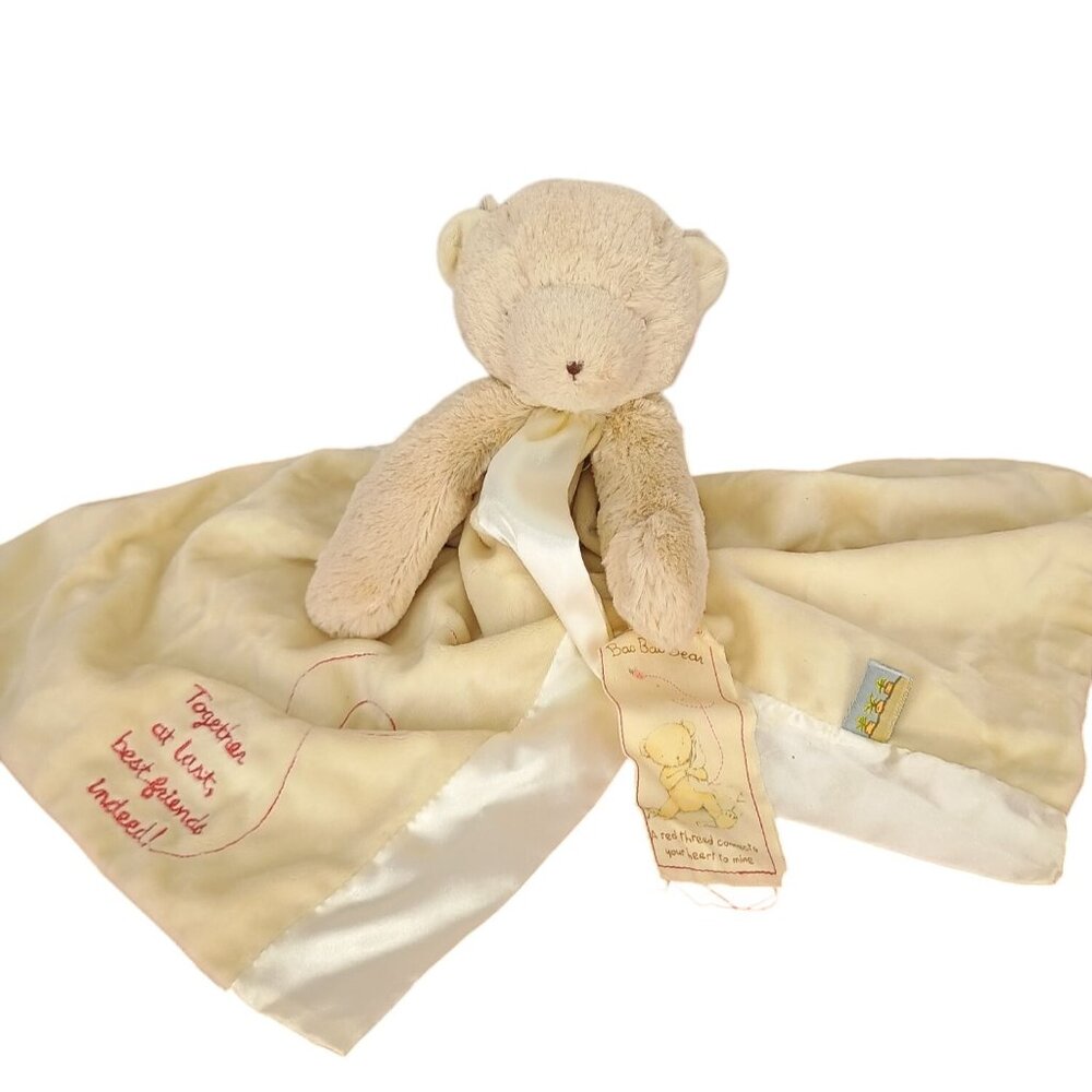 Bunnies By The Bay Bao Bao Buddy Blanket Beige & Ivory Security‎ Lovey
